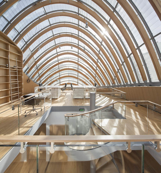 Illustration for article titled This Glistening Steel Armadillo Now Occupies Downtown Paris